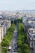 Paryż widom z Łuku Triumfalnego maja 2014