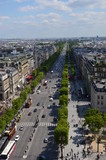 Fototapeta Paryż - Paryż widok z Łuku Triumfalnego maj 2014