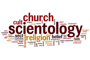 Scientology word cloud