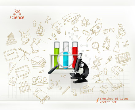 Science, infographics vector