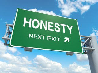 Wall Mural - honesty