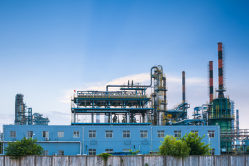 Canvas Print - petrochemical plant closeup