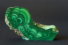 Polished Malachite From The Congo. 13cm Long.