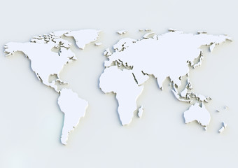  Mapa świata 3D - mapa świata 3D