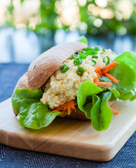 Wall Mural - Egg salad sandwich