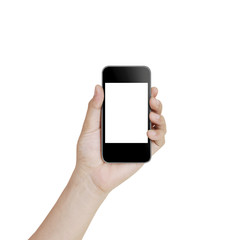 Fototapete - Hand holding smart phone