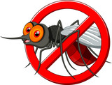 Fototapeta  - Stop mosquito cartoon