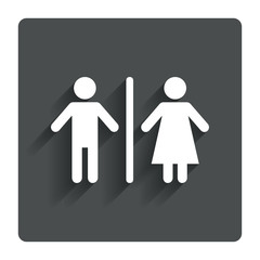 Poster - WC sign icon. Toilet symbol.