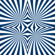 Blue Hypnotic Curved Stripe Background