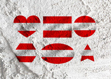 National Flag Of Austria Themes Design Idea  On Wall Texture Bac