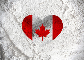 Poster - flag of Canada themes idea design on wall texture background