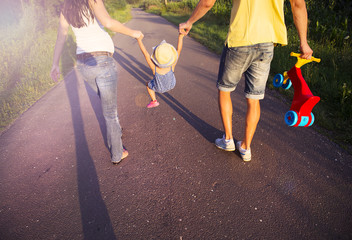 Wall Mural - Happy pregnant family