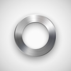 Fototapete - Abstract Donut Button Template