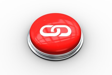 Poster - Composite image of chain graphic on button