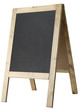 A-frame Blackboard Side View - Isolated