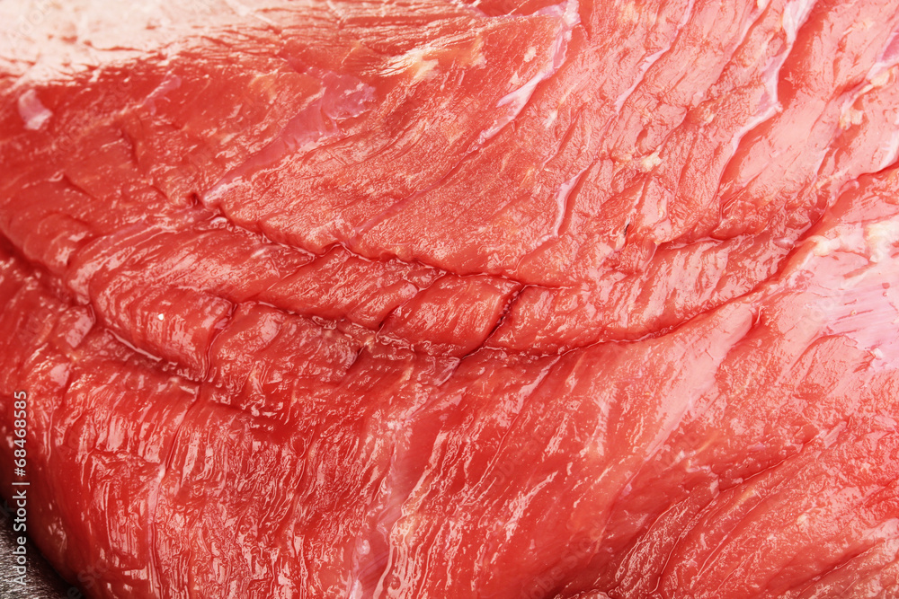 Raw beef meat close up