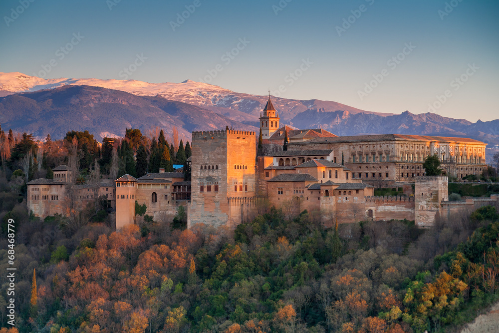 Alhambra palace, Granada, Spain - obrazy, fototapety, plakaty 