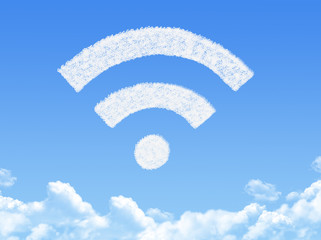 Wall Mural - wifi cloud shape