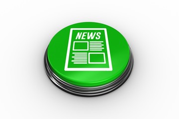 Poster - Composite image of newspaper graphic on button