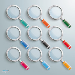 Canvas Print - Colored Loupe Set