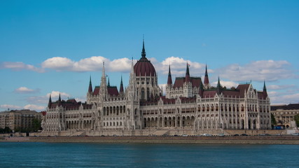 Wall Mural - View of the parliament building in Budapest 