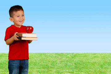 Wall Mural - Child With Books