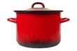 Red kitchen pot