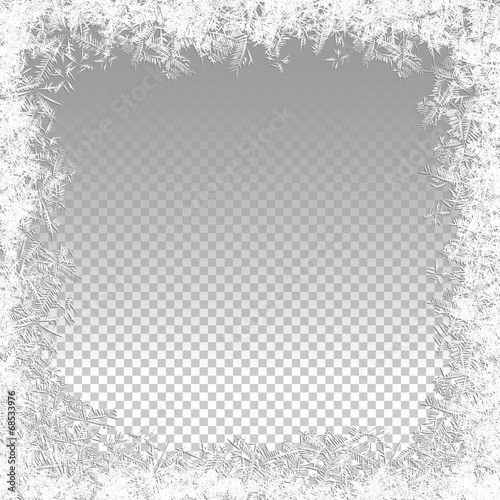 Fotografía Transparent Vector Frozen Background