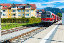Railway In Fussen, Germany