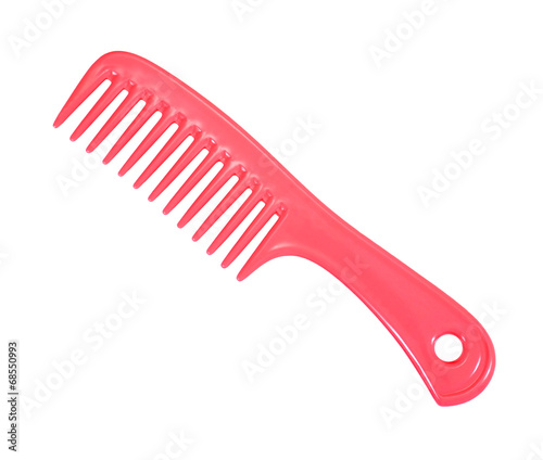 Cuadros en Lienzo Hair comb isolated on white background