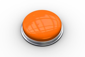 Poster - Digitally generated shiny orange push button