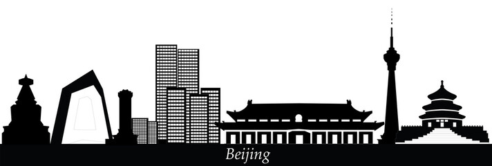 Poster - beijing china city skyline