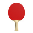 3d illustration of a ping pong paddle