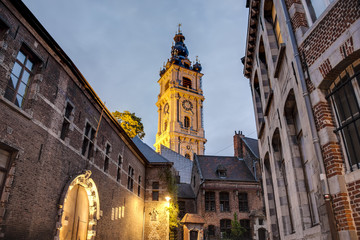Poster - Belfry of Mons in Belgium.