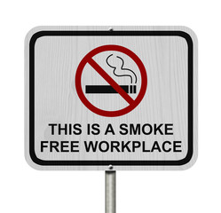 Wall Mural - Smoking Free Workplace Sign