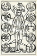 Macrocosm as man, surrounded by zodiac signs