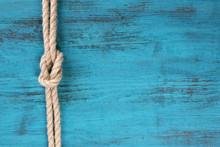 Marine Knot On Wooden Background