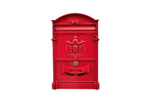 Roman Decorated Mailbox With Isolated Background
