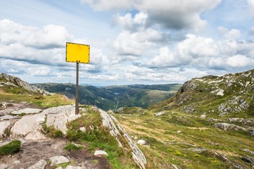 Mountain sign