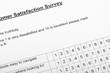 Customer Satisfaction Survey, blank