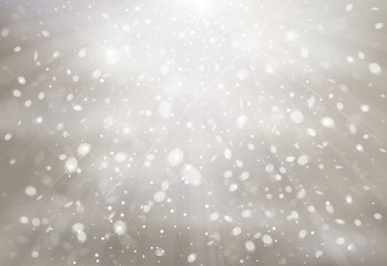 Wall Mural - Vector snowfall background.