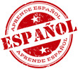 learn spanish stamp