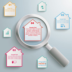 Canvas Print - Loupe Houses Infographic
