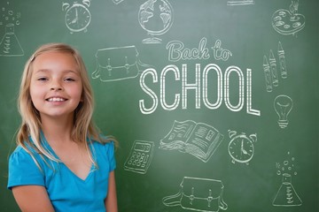 Poster - Composite image of back to school message