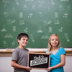 Poster - Composite image of back to school message