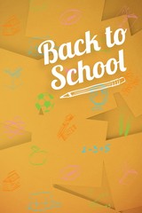 Poster - Composite image of back to school message