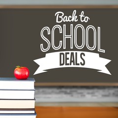Poster - Composite image of back to school deals message