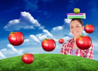 Poster - Composite image of pretty student