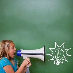 Poster - Composite image of idea and innovation graphic