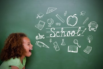 Poster - Composite image of education doodles
